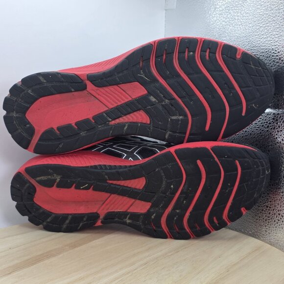 Mens size 8 - Asics Gel GT 1000 11 Athletic Running Shoes Black Red - Picture 9 of 10